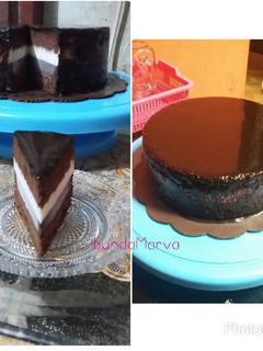 Foto resep Triple choco mousse cake