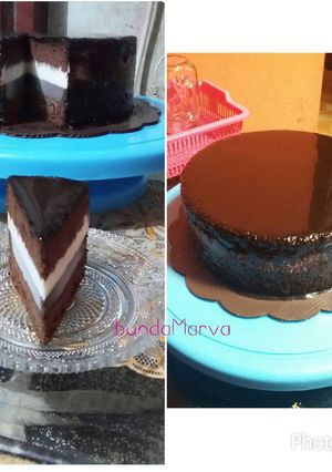 Foto resep Triple choco mousse cake