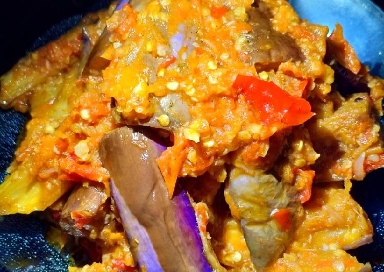 Terong balado pedas