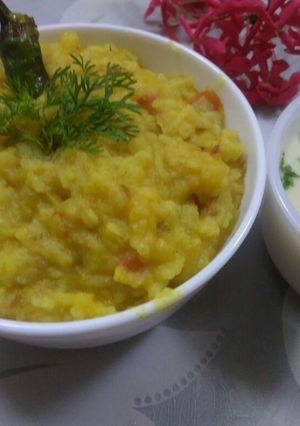 A picture of Vaghareli Khichdi.