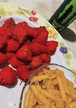 A picture of Hot Cheetos chicken ❦.