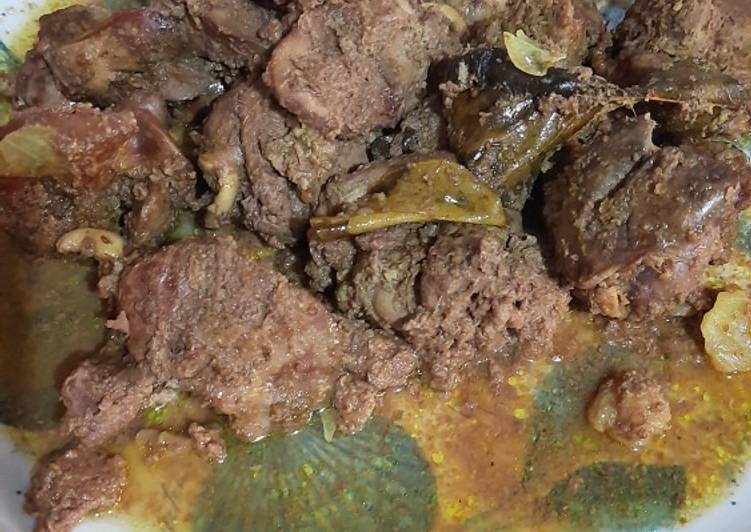 Hati ayam bumbu kuning
