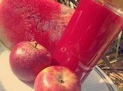 A picture of water melon juice