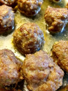 A picture of Mommy's favorite meatballs.