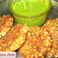 A picture of Sabudana or Sago vada.