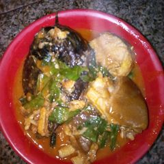 A picture of Oha soup.