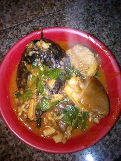 A picture of Oha soup.