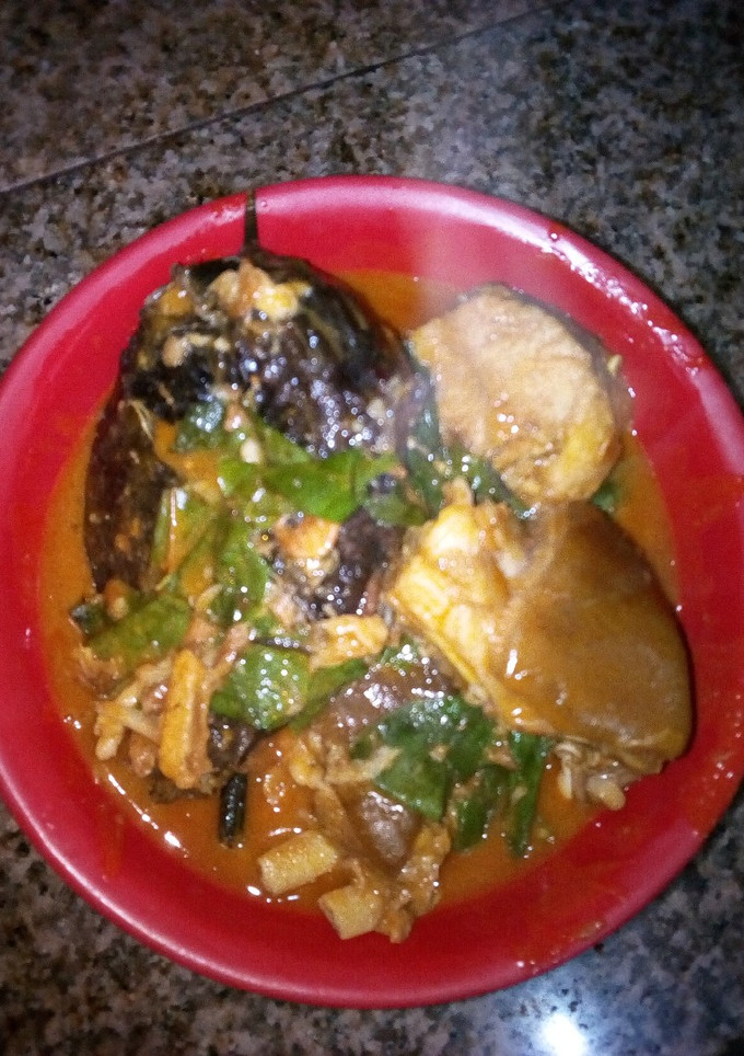 A picture of Oha soup.