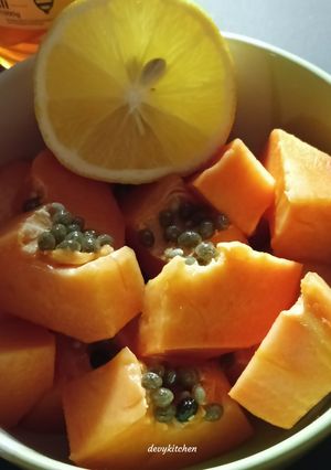Foto resep 777. Buah dan Biji Pepaya
