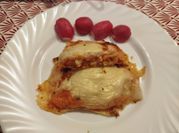 Una foto de relleno calabacin y puerros