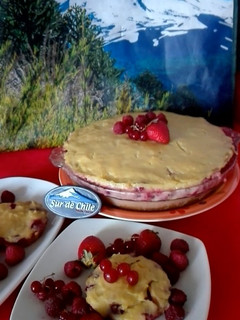 Una foto de Kuchen alemán de Berries del sur de Chile