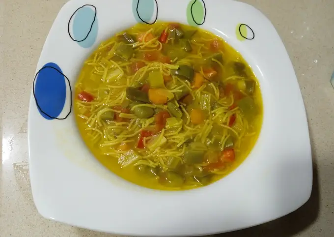 Receta Minestrone de fideos