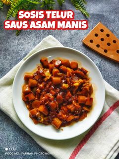 Foto resep Sosis Telur Saus Asam Manis
