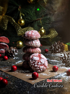 Foto resep Red Velvet Crinkle Cookies