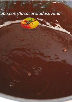 Una foto de Ganache de chocolate negro
