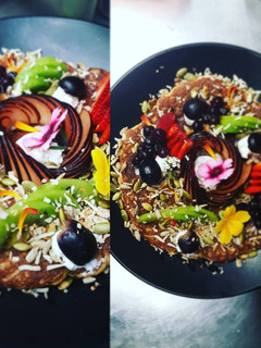 A picture of Coconut hotcakes.