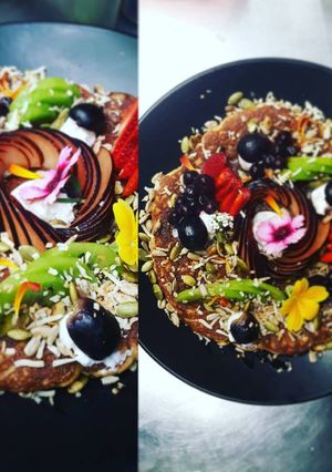 A picture of Coconut hotcakes.