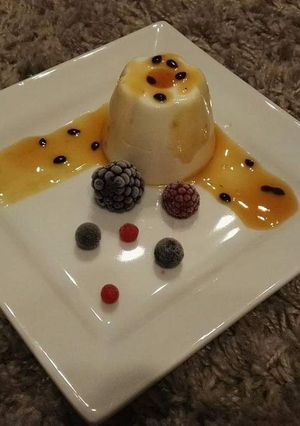 A picture of White Chocolate Panna Cotta.