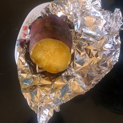 Oven baked sweet potato A picture of Oven baked sweet potato.