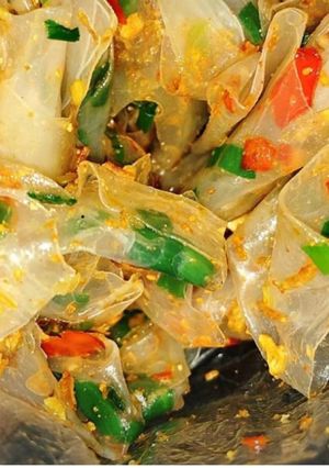 Hình của món Bánh tráng phơi sương.