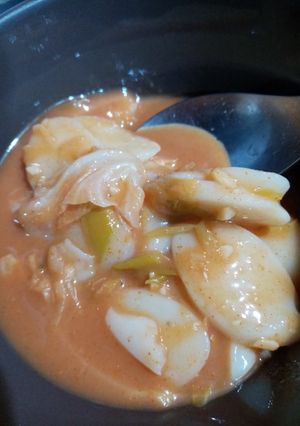 Foto resep Topoki with goghujang sauce