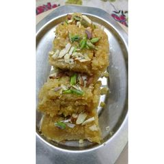 A picture of Moong Dal Barfi.