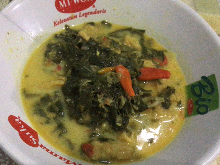 Yuk intip, Resep bikin Sayur santan daun singkong + tahu yang nagih banget