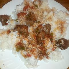 A picture of Soft beaf rice# mums recipe#.