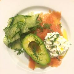 A picture of Smoked salmon delight.