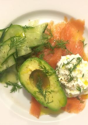 A picture of Smoked salmon delight.