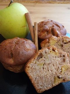 Una foto de Muffins sabor a tarta de manzana