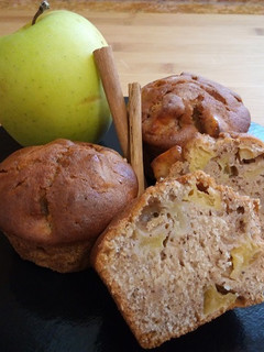 Una foto de Muffins sabor a tarta de manzana