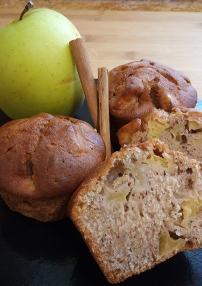 Una foto de Muffins sabor a tarta de manzana