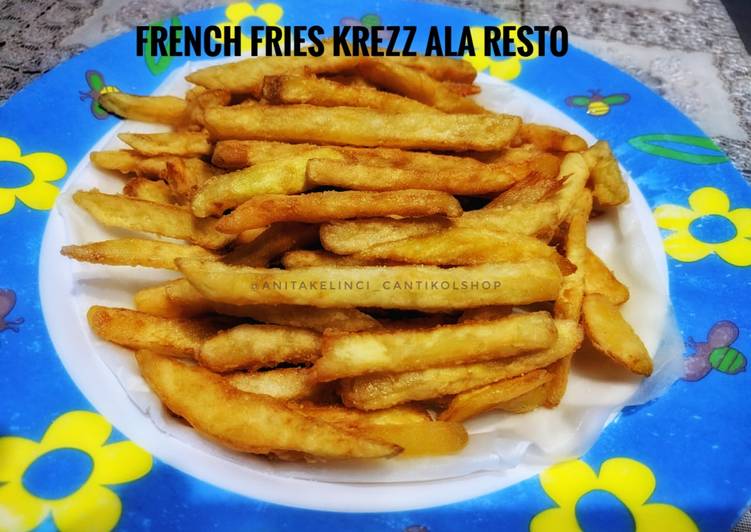 Resep: French Fries Krezz Ala Resto || Kentang Goreng yang Renyah