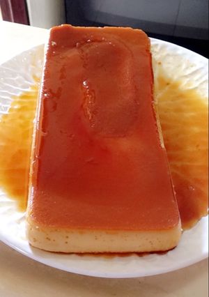 Una foto de Flan de galletas María y leche condensada