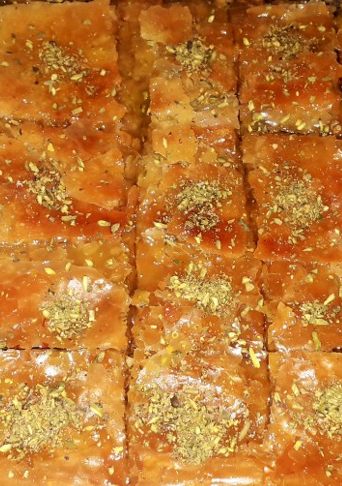 عکسی از دستور باقلوا