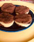 Keto - Alfajores de chocolate rellenos con crema de limón