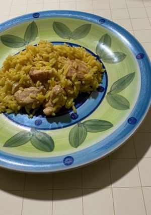 Una foto de Risotto con Pollo