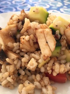 Una foto de Ensalada de arroz express para verano 🏖⏱