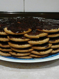 Una foto de Tarta de galletas y chocolate