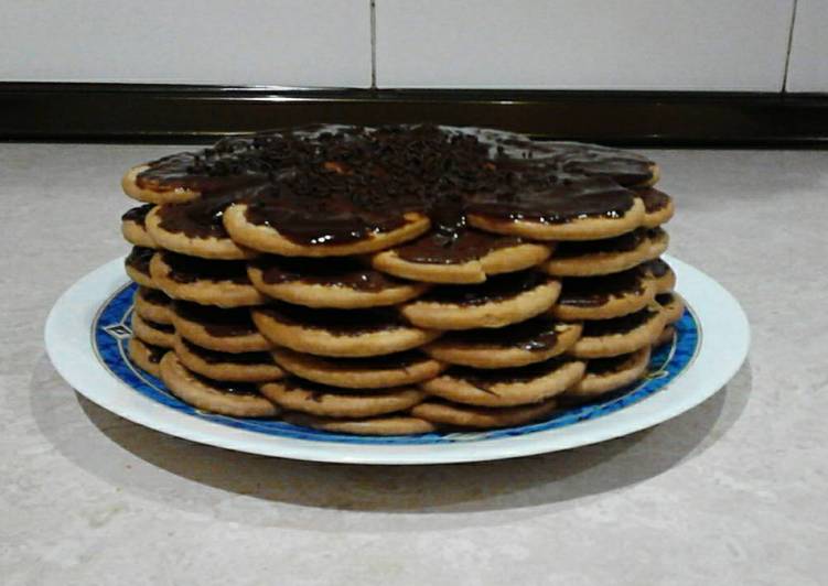 Tarta de galletas y chocolate