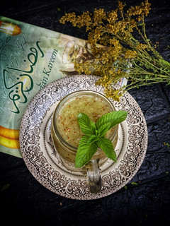 صورة لوصفة عصير البطيخ وبذور الرشاد