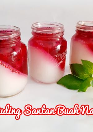 Foto resep Puding Santan Buah Naga