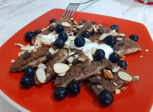 Una foto de Choco pan francés saludable