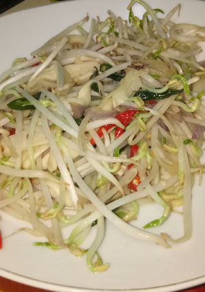 Foto resep Tumis toge jamur