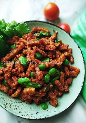 Foto resep Oreg tempe basah pete