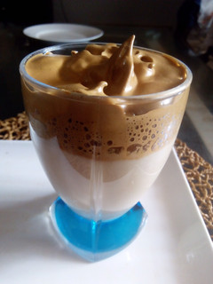 A picture of Dalgona coffee.