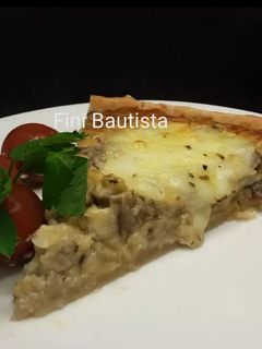 Una foto de Quiche de berenjena