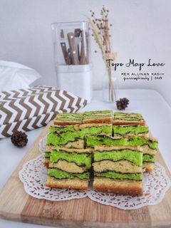 Foto resep Topo Map Love Cake / Kek Alunan Kasih
