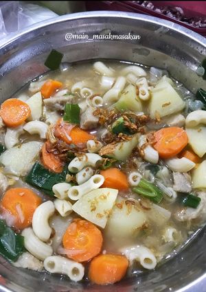 Foto resep Sup Makaroni / Sop Makaroni